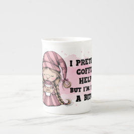 Funny Gnome Coffee Mug – Sarcastic Quote Gift for Porselein Kop