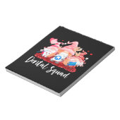 Funny Gnome Dental Squad Leprechaun Dentist Notitieblok (Linkerzijde)