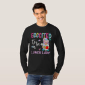 Funny Gnome Eggquote, geciteerd als Lunch Lady Bun T-shirt (Voorkant volledig)