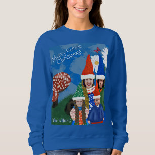 Funny Gnome Family Foto Ugly met Kerstmis Sweater