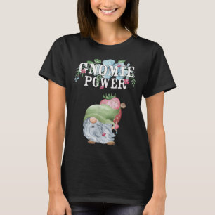 Funny Gnome Flower Power Unieke Gnomie met riem T-shirt