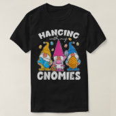 Funny Gnome Hangen met mijn Gnomies Paasdag T-shirt (Design voorkant)