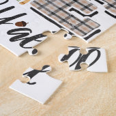 Funny Gnome houdt van herfst, pompoenseizoen Legpuzzel (Zijkant)