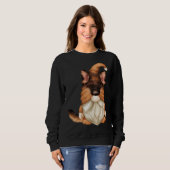 Funny Gnome In German Shepherd Costume For Men Dog Trui (Voorkant volledig)