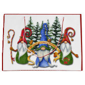 Funny Gnome Kerstwens Groot Cadeauzakje (Voorkant)