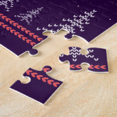 Funny Gnome Merry Kerstmis Legpuzzel (Zijkant)