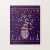 Funny Gnome Merry Kerstmis Legpuzzel (Verticaal)