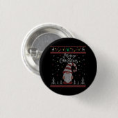Funny Gnome Merry Kerstmis Ronde Button 3,2 Cm (Voorkant /achterkant)