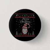 Funny Gnome Merry Kerstmis Ronde Button 3,2 Cm (Voorkant)