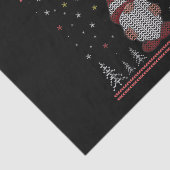 Funny Gnome Merry Kerstmis Tissuepapier (Detail)