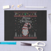 Funny Gnome Merry Kerstmis Tissuepapier (Craft)