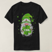 Funny Gnome met Shamrock CNA Zurse St Patricks Da T-shirt (Design voorkant)