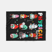 Funny Gnome Physical Therapy Pt Physical Therast C Fleece Deken (Voorkant (Horizontaal))