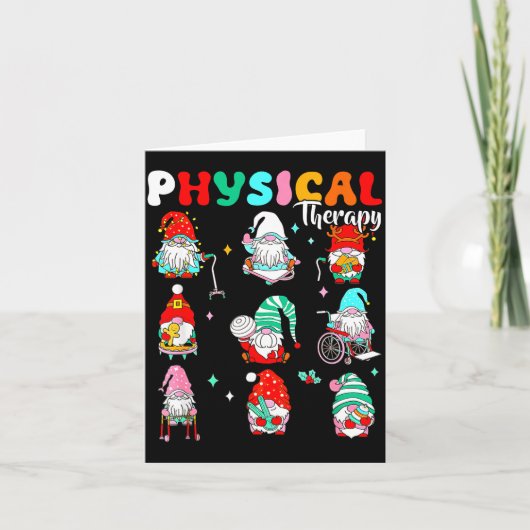 Funny Gnome Physical Therapy Pt Physical Therast C Kaart (Voorkant)
