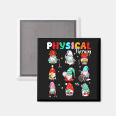 Funny Gnome Physical Therapy Pt Physical Therast C Magneet (Voorkant / Achterkant)