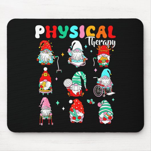 Funny Gnome Physical Therapy Pt Physical Therast C Muismat (Voorkant)