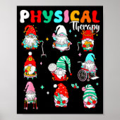 Funny Gnome Physical Therapy Pt Physical Therast C Poster (Voorkant)