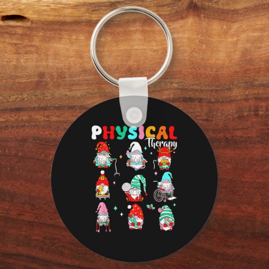 Funny Gnome Physical Therapy Pt Physical Therast C Sleutelhanger (Voorkant)
