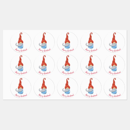 Funny Gnome Retour Adreslabels – Schattigee Gnome Labels (Vel)