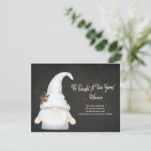 Funny Gnome We hebben nieuwe adresvakantie verplaa Aankondiging (Staand voorkant)