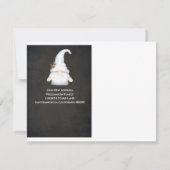 Funny Gnome We hebben nieuwe adresvakantie verplaa Aankondiging (Achterkant)