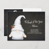 Funny Gnome We hebben nieuwe adresvakantie verplaa Aankondiging (Voorkant / Achterkant)