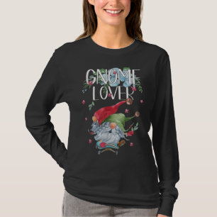 Funny gnomen Floral Flower Motif for Hippies Uniqu T-shirt
