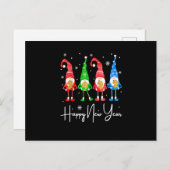 Funny Gnomies Happy Nieuwjaarsfeest Bri Briefkaart (Voorkant / Achterkant)