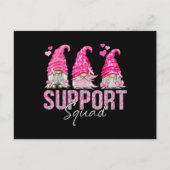 Funny Gnomies Support Squad Breast Cancer Awarenes Briefkaart (Voorkant)