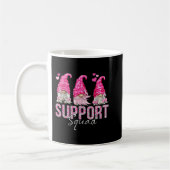 Funny Gnomies Support Squad Breast Cancer Awarenes Koffiemok (Links)