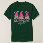 Funny Gnomies Support Squad Breast Cancer Awarenes T-shirt (Design voorkant)