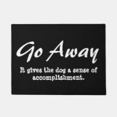 Funny Go Away Welcome Mat - dog (Voorkant)