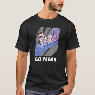 Funny Go Vegan Motif Vegan Food Animals zijn vrien T-shirt