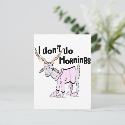 Funny Goat Apparel Briefkaart (Staand voorkant)