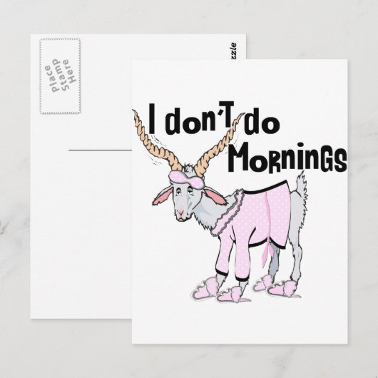 Funny Goat Apparel Briefkaart (Voorkant / Achterkant)