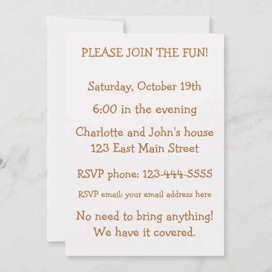 Funny Goat Barbecue Custom Kaart (Achterkant)