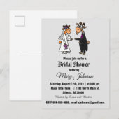 Funny Goat Bride en Groom Vrijgezellenfeest Uitnodiging Briefkaart (Voorkant / Achterkant)