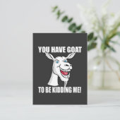 Funny Goat Briefkaart (Staand voorkant)