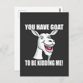 Funny Goat Briefkaart (Voorkant / Achterkant)