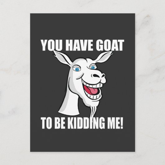 Funny Goat Briefkaart (Voorkant)