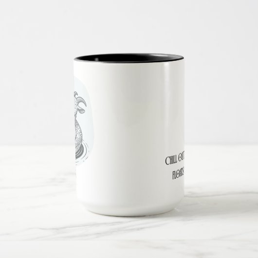 Funny Goat Capricorn Zodiac Birthday Christmas Mok (Midden)