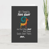 Funny Goat Cards Farm Animal Illustration Kaart (Voorkant)
