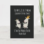 Funny Goat Cards For Mom Mother For Her Kaart (Voorkant)