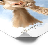 Funny Goat Cartoon Poster (Hoek)