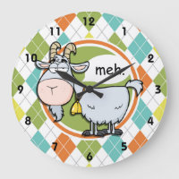 Funny Goat Colorful Argyle Pattern