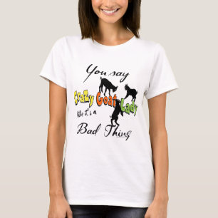 FUNNY GOAT   Crazy Goat Lady T-shirt