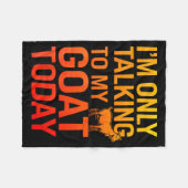 Funny Goat Design For Men Women Kids Boer Pygmy Go Fleece Deken (Voorkant (Horizontaal))