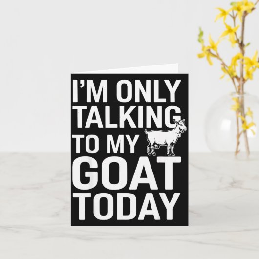 Funny Goat Design For Men Women Kids Boer Pygmy Go Kaart (Gele Bloem)