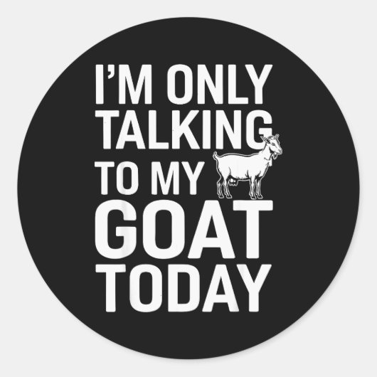 Funny Goat Design For Men Women Kids Boer Pygmy Go Ronde Sticker (Voorkant)