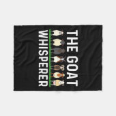 Funny Goat Design Mannen Vrouwen Kind Boerderij Di Fleece Deken (Voorkant (Horizontaal))